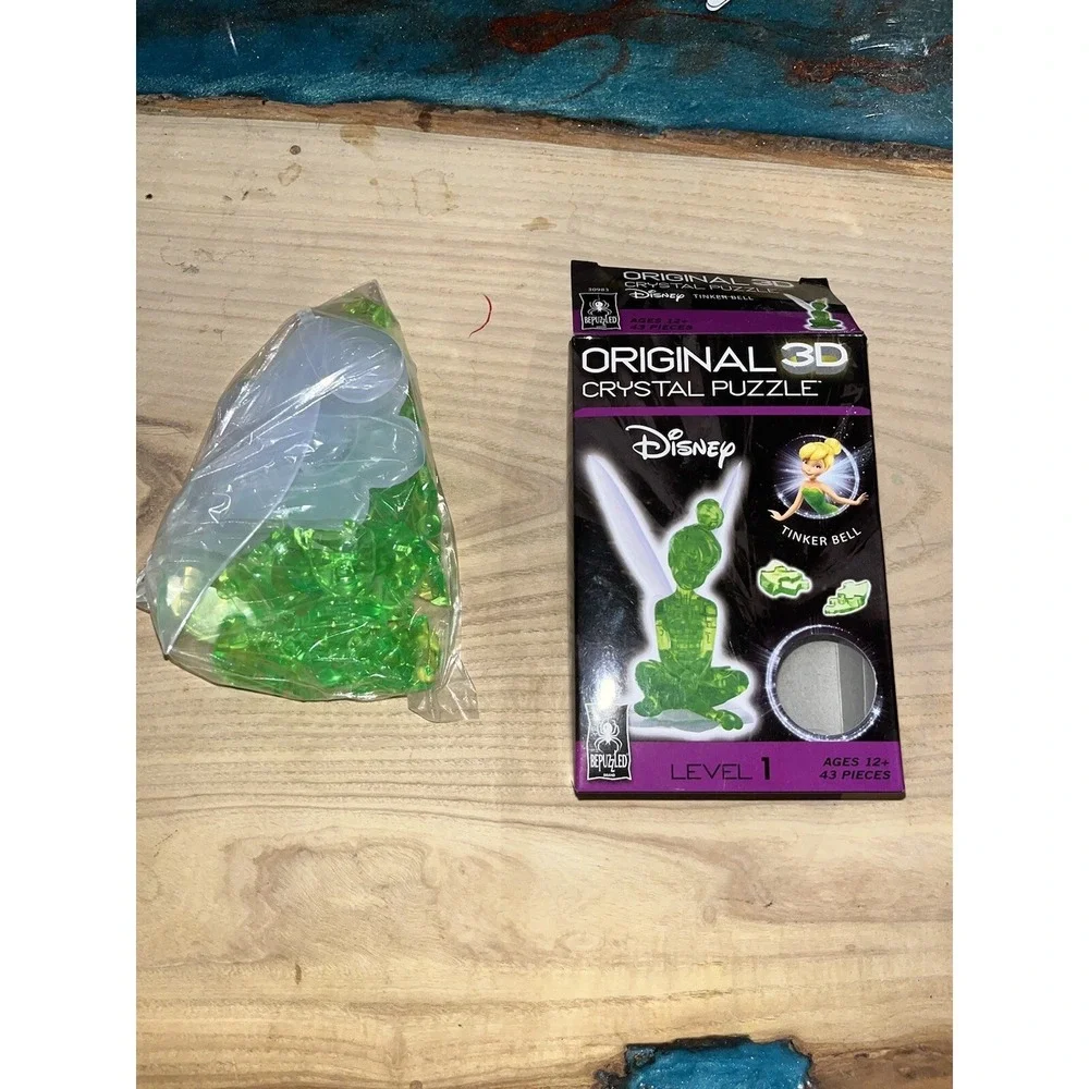 Original 3D Crystal Puzzle - Tinker Bell (Open Box - All Pieces Included)